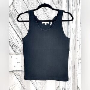 Helmut Lang Tank Top Ribbed Black M